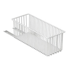 Space Saving Slide Out Basket Organizers For Efficient-White