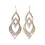 2Pcs Elegant Belly Dancing Earrings With Rhinestones For-flame 1