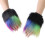 Bunte Fleece-Fäustlinge, pelzige Handschuhe,-Abschnitt 8 1
