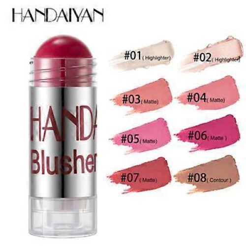(02#) HANDAIYAN Cheek Blush Shimmer Stick Face Makeup Cream 1