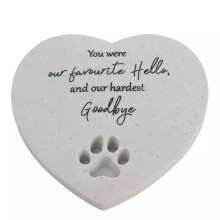 Celebrations Thoughts Of You Pet Memorial Stone Heart Ornament