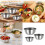 Space Saving Stackable Metal Salad Bowls Transparent-Silver 3