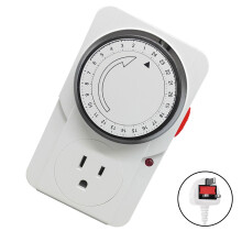 Strong 13A UK Timer Electrical Socket with Mechanical Turn