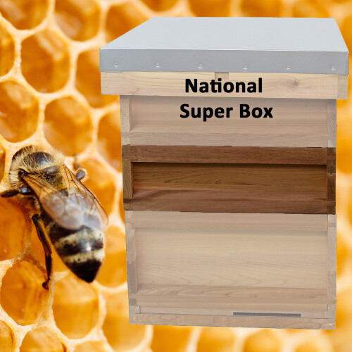 National Bee Hive Parts Cedar Super Box Beekeeping 1