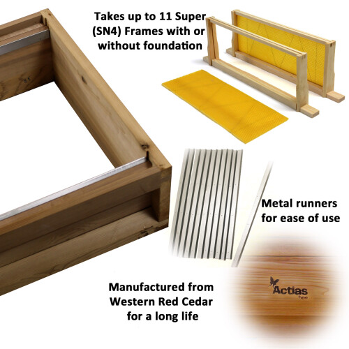 National Bee Hive Parts Cedar Super Box Beekeeping 2