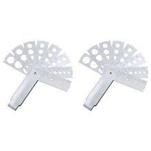 2X Gem Measuring Tool Jewelry Tool Jewelry Equipment Accessory Diamond Gem Gauge Stone Measuring Tool for Gem Diamond