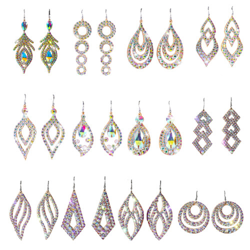 Double Sided Earrings Decoration With Stylish-raindrop 1