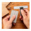 Square Edge Ruler,3'' Pocket Rule,Durable Stainless Slide Precision Rule 5