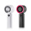 Portable Handheld Fan Portable 4 Speed Adjustable Battery-White 4