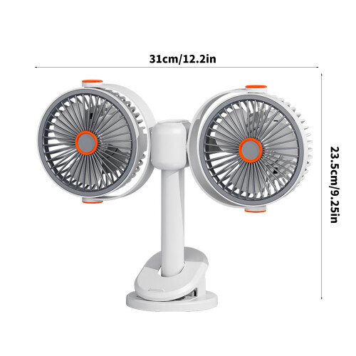Tragbarer, um 360 Grad drehbarer Tischventilator. 2