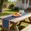 Strong Fabric Table Runner With Patriotic Theme For Multiple 7