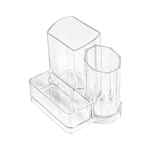 Clear Acrylic Makeup Case Removable Compartments Travel Cosmetic