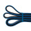 Fascia elastica per esercizi, blu/nera, resistenza regolabile 5