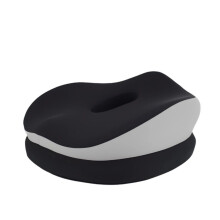 Memory Foam Office Chair Seat Pad With-Light gray to black