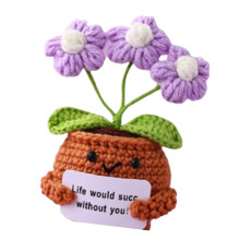 Sustainable Handmade Hanging Planter Crafting Set for-Purple
