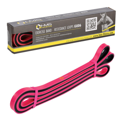 Resistance Exercise Band Set, Pink & Black 2