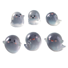 6PCS auto-interieur gloeiende sculptuur veilig ornament voor