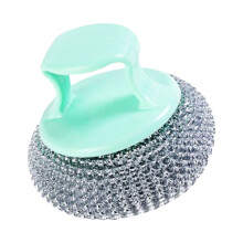 Scrubber Ball With Detachable Handle-Color random handle