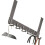 Space Saving Over The Door Hook Heavy Duty-Gray 6 hooks 1