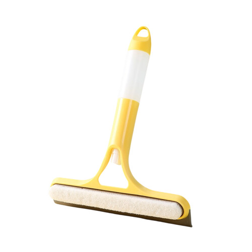 Heavy Duty Window Cleaner Ergonomic Grip Scrubber for-Yellow