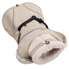 Reflective Strips Dog Winter Coat Thick Insulation-S Beige K