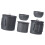 Solid Metal Travel Teas Set Convenient Nesting Design for 1