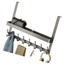 Multipurpose Door Back Hook Organizers Sturdy-Gray 8 hooks