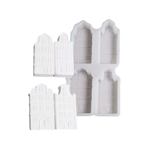 House Shape Silicone Mold for Creative Projects Candle Soaps