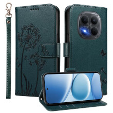 Compatible with Xiaomi POCO M8 Pro 5G Flip Case Stylish And Protective Dandelion Print Leather Phone Case with Card Slots And Wrist Strap