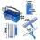 Premium Window Scrubber And Squeegee Set Has 3 Gallon Holder For 3