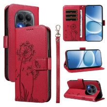 Compatible with Xiaomi POCO M8 Pro 5G Flip Case Stylish And Protective Dandelion Print Leather Phone Case with Card Slots And Wrist Strap