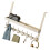 Crochets muraux verticaux pour serviettes-Blanc 8 crochets 1