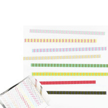 8 rouleaux de rubans décoratifs à rayures, 3mm x 5m, pour-décalé