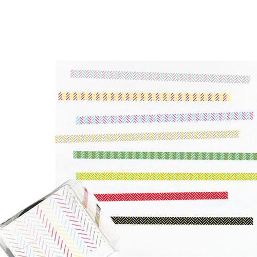 8 rouleaux de rubans décoratifs à rayures, 3mm x 5m, pour-décalé