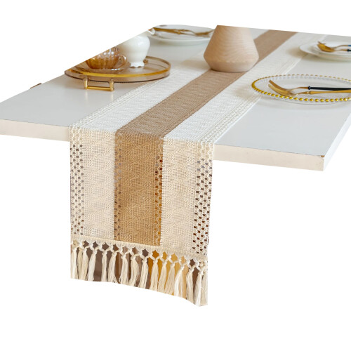 Christmas Holiday Table Runner Multiple Design-30*160cm Brown