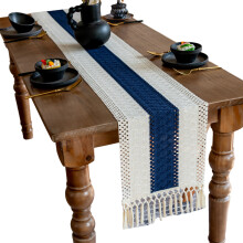 Kerst tafelbladdecoratie-30*160 cm Marineblauw