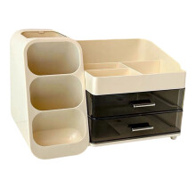 Organisateur de maquillage de bureau élégant, tiroirs-Crémeux