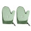 Deshedding Glove with Sprays Design Reduces-2 light greens 1