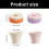 Foldable Travel Drinking Cup With Detachable Pills-Purple 3