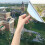 Car One Way Mirror Reflective Window Cling For-Green and silver 6