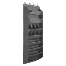 Sac de rangement suspendu bien fait avec 13 poches-Gris