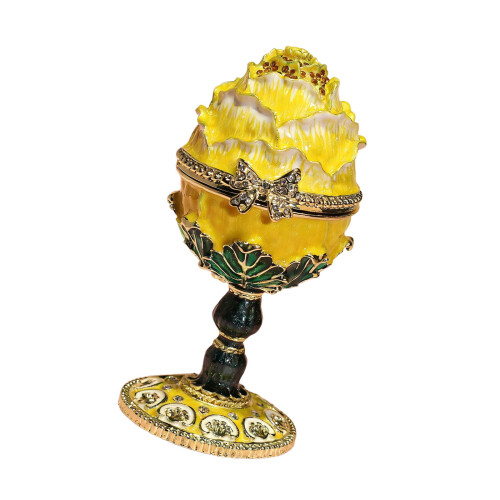 Festive High Footed Easter Themed Storage Box For-Yellow