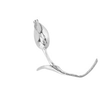 Tulpen bloem broche pin voor dames meisjes accessoire-Zilver