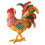 Unique Small Accessory Case Rooster Shape- Large  model 1