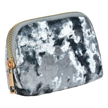 Soft Velvety Travel Jewelry Box With Fringe-platinumGray