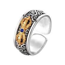 Kupferring mit heiligem Vajra-Symbol, Fingerzubehör für Damen