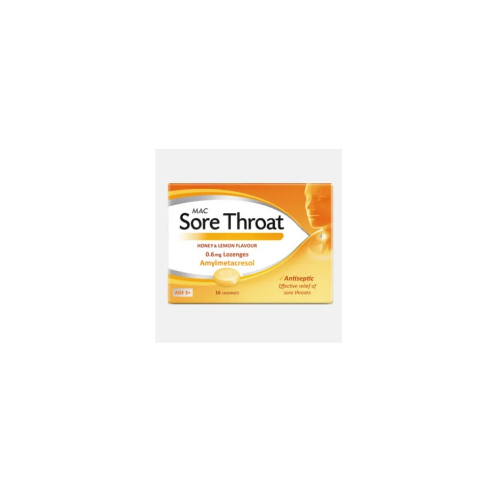 Ernest Jackson & Co. Ltd Mac Sore Throat Honey & Lemon Flavour 12 Lozenges