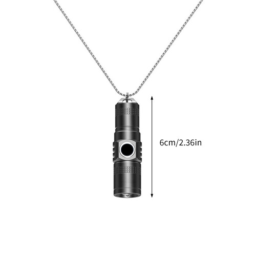 Portable 6cm Flashlight Necklace With Variable And Multiple 2