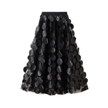 (One Size, Black) Jupe en tulle et streetwear.