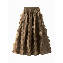 (One Size, Coffee) Jupe en tulle et streetwear.